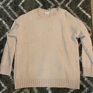Beige Oversized High Neck Sweater - never worn
